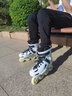 美洲狮（COUGAR）轮滑鞋成人溜冰鞋直排平花男女花式滑冰旱冰鞋超舞者MZS307C 白色（脚背高建议选大一码） 43 实拍图