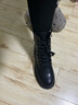 达芙妮黑色马丁靴女2025秋冬厚款户外旅游经典穿搭配裙子厚底英伦风短靴 黑色-8孔【秋冬加绒款】 37 实拍图