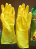 3M思高家务手套防水洗碗天然橡胶薄款舒适无异味厨房清洁手套cbg 黄色薄巧型 3双 装 L 实拍图