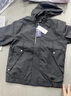 I'M DAVID冲锋衣外套男春秋冬季工装户外加绒加厚夹克运动宽松 黑 2XL 实拍图