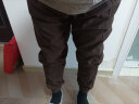广马休闲裤男潮牌宽松束脚裤2024春秋冬季新款格子学生灯芯绒裤子男 棕色(春秋季灯芯绒)k68 2XL建议145-160斤 实拍图