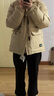 卡帕（Kappa）学院风羽绒服男款冬季保暖情侣连帽加厚面包服外套女款K0CZ2YY87D 灰卡其-602 L 实拍图