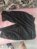 WYVL冰丝短裤男七分裤夏季大码休闲运动透气马裤速干裤子大裤衩沙滩 黑色 4XL(160-180斤) 实拍图