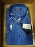 雅戈尔（YOUNGOR）短袖衬衫男素色DP免烫衬衫纯棉面料抗皱易打理新品 GSDP10171HFA蓝色 41 实拍图