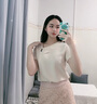 晨芙雪纺衬衫女夏季短袖时尚斜V领职业商务珠宝美容院前台接待工作服 单件香槟色衬衫 XL 建议110-120斤 实拍图