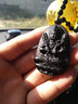 石传百世天然黑曜石马年本命佛吊坠男女士金曜石生肖守护神项链生日礼物 C款金曜虚空藏菩萨-属牛虎守护神 实拍图