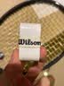 威尔胜（Wilson）威尔逊网球拍羽毛球拍吸汗带PU聚氨酯手胶 干性粘性磨砂防滑柄皮 白色3条粘性光面-WRZ4014WH 实拍图