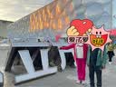 FILA斐乐时尚休闲宽松卫衣26秋季新款女款短款拼色复古舒适内搭 实拍图