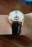 积优（JEAYOU）真皮表带男适用浪琴欧米茄积家万国天梭力洛克西铁城飞亚达天王海鸥阿玛尼牛皮表带女士 黑色黑线 表耳21mm，表扣18mm 不配扣 实拍图