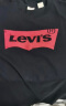 Levi's【全新升级】李维斯新版情侣同款短袖T恤logo印花 黑色0001 M 实拍图