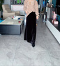 达芙妮尖头细跟高跟短靴女气质百搭小个子单靴女弹力瘦瘦靴女 黑色 36  实拍图