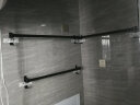 帝瑪（DIMA）浴室毛巾架免打孔太空铝黑色短款毛巾杆壁挂式卫生间置物架 70cm长-毛巾单杆（免打孔） 晒单实拍图