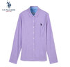 U.S. POLO ASSN.长袖衬衫女纯色防走光商务休闲纯棉白衬衣春秋通勤翻领女外套上衣 实拍图