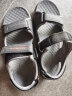 斯凯奇（Skechers）凉鞋夏季男简约户外休闲沙滩鞋魔术贴增高凉鞋204105-BLK 晒单实拍图