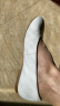 无印良品（MUJI）女式 皮革 平底鞋(女士) 鞋子 米白色 225mm/35码（2.0） 实拍图