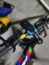 CRON-X JEANS自行车前灯山地车带喇叭可充电强光手电筒公路车灯电子铃铛骑行装备配件 4000毫安蓝色 实拍图