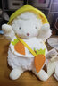 海湾兔Bunnies 小羊围兜治愈公仔玩偶七夕情人节礼物毛绒玩具女生日礼物 824158 黄色系胡萝卜围兜 含羊 17cm 实拍图