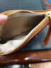 真妮诗女士小钱包头层牛皮小钱包女零钱包女小巧女士钱包真皮硬币零钱包 棕色 实拍图