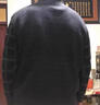 啄木鸟毛衣男 中年爸爸加绒加厚保暖毛衣男中老年针织衫男冬装上衣服 230灰色+231藏青 XL /175 实拍图