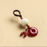 朴房菩提莲花男女情侣汽车钥匙扣玛瑙平安扣文艺清新包挂件生日礼品 红玛瑙大莲花款 实拍图