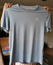 骆驼（CAMEL）运动T恤透气健身衣跑步体恤宽松速干衣短袖上衣 J0S2VO6925，遗迹蓝，男款 2XL (190) 实拍图