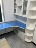 喜家创意（XIJIACHUANGYI）转角书桌实木电脑桌台式书桌书柜组合办公桌家用学习桌卧室书架 粉色桌面加厚2.5cm 160*100*195cm 实拍图