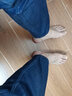 LEEHOYEE加绒牛仔裤男直筒宽松秋冬季带绒裤子男高腰轻奢保暖斜插袋长裤潮 8029蓝色不加绒 36码(腰围2尺8) 实拍图