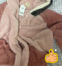 果壳（Gukoo）情侣睡衣冬季IP联名毛绒保暖连帽卡通女士家居服睡袍男睡衣送礼D 米妮天堂粉睡袍 M 实拍图