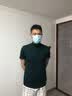 奥德里奇（Aodeliqi）短袖T恤男夏莫代尔纯色修身打底衫中青年百搭半高领半袖内搭上衣 墨绿色 XL（推荐135~150斤） 实拍图
