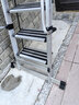 百佳宜（BaiJiaYi）梯子家用梯室内外伸缩阁楼梯可定制加厚折叠踏板铝合金扶手爬梯 【出口品质】加厚12步扶手+挂钩高扶阁楼梯 实拍图
