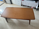 竹庭（zhuting）楠竹客厅茶几日式休闲桌小户型实木矮桌功夫茶桌现代简约客厅家用 茶色双层茶几120cm*60cm*50cm 实拍图