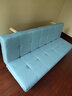 梦忆笙 沙发床折叠两用布艺懒人沙发床1.8米小户型卧室客厅出租房沙发 浅蓝色棉麻款 180CM长-96CM宽 实拍图