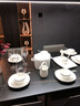 洛威 釉下彩58头高端骨瓷餐具纯白套装碗盘碟家用景德镇陶瓷器可微波 千山白雪58头(釉下彩) 实拍图