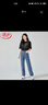 浪莎高腰阔腿裤春装牛仔裤女夏季薄款显瘦宽松垂感拖地直筒裤子 实拍图