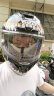 GSBgsb头盔s-361摩托车头盔3C认证四季男女通用全盔机车仿赛头盔 变异二代配透明镜片 S（53-54头围） 实拍图