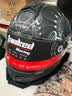 坦克（Tanked Racing）摩托车头盔揭面盔T270双镜片3C多场景防雾透气长途骑行四季 亚黑幽灵之夜【店长推荐】【镀银镜片+头套】 XXXL（建议头围62-63cm） 实拍图