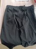 WYVL冰丝短裤男七分裤夏季大码休闲运动透气马裤速干裤子大裤衩沙滩 黑色 4XL(160-180斤) 实拍图