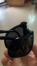 益盾（YIDUN）益盾可折叠太阳镜 男女通用便携防强光炫光方框眼镜黑色 实拍图