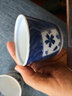 光峰 日式茶杯日本进口茶具陶瓷品茗杯功夫茶杯单杯主人杯180ml家用小茶杯子 蓝彩-间绘樱花 实拍图