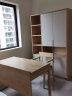 全友家居 书柜书桌架北欧双色实木框架书桌椅书柜组合储物柜125707 实拍图