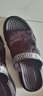 帕达索一字拖鞋男潮室外新款时尚潮流男士拖鞋个性夏季百搭厚底凉鞋外穿 黑色 41 实拍图
