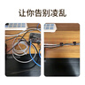也仁电脑自粘魔术贴 黑色整理线缆收纳固定免打孔自粘带理线带 自带背胶粘贴式10个装 YR-LXD20 实拍图