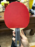 红双喜DHS 天弓5胶皮 乒乓球拍套胶涩性反手用 黑色 37度2.1 实拍图