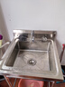 析沐不锈钢水槽商用单槽洗菜盆样式洗碗池简易洗菜池饭店厨房一体盆 50*50*80单池【全套配件加厚款】 加厚不锈钢 实拍图