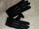 杨饰公子手套男冬季保暖骑行手套触屏防滑防泼水开车摩托车漏二指钓鱼手套 全指灰色【加绒加厚】 均码 实拍图