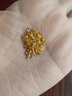 中国黄金（CHINA GOLD）黄金项链经典O字十字链素链足金锁骨链七夕情人节礼物送女友老婆 闪O素链【包含工费】约1.6-1.7g 实拍图