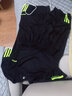 YUTA运动套装男跑步健身短袖T恤速干运动衣宽松足球训练服夏季服装 黑色绿边  XL 实拍图
