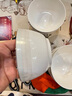嘉兰陶瓷碗家用加厚吃饭碗简约北欧小清新金边餐具面碗组合 5英寸饭碗6个 实拍图