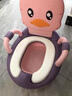 海豚星儿童马桶坐便器男小孩女宝宝婴幼儿专用训练厕所家用大便桶尿盆凳 普通款粉色PVC垫+100袋子 +刷 实拍图