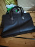北狐真皮男士手提包手拿头层牛皮大容量包包纯皮商务简约单肩斜挎包休 棕色1803纯皮 实拍图
